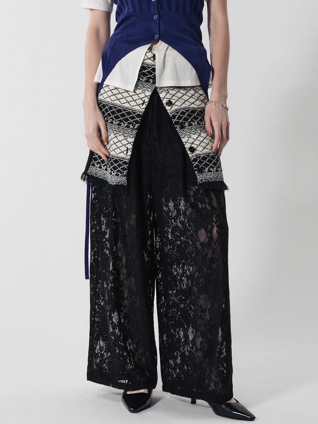 LACE WIDE PANTS