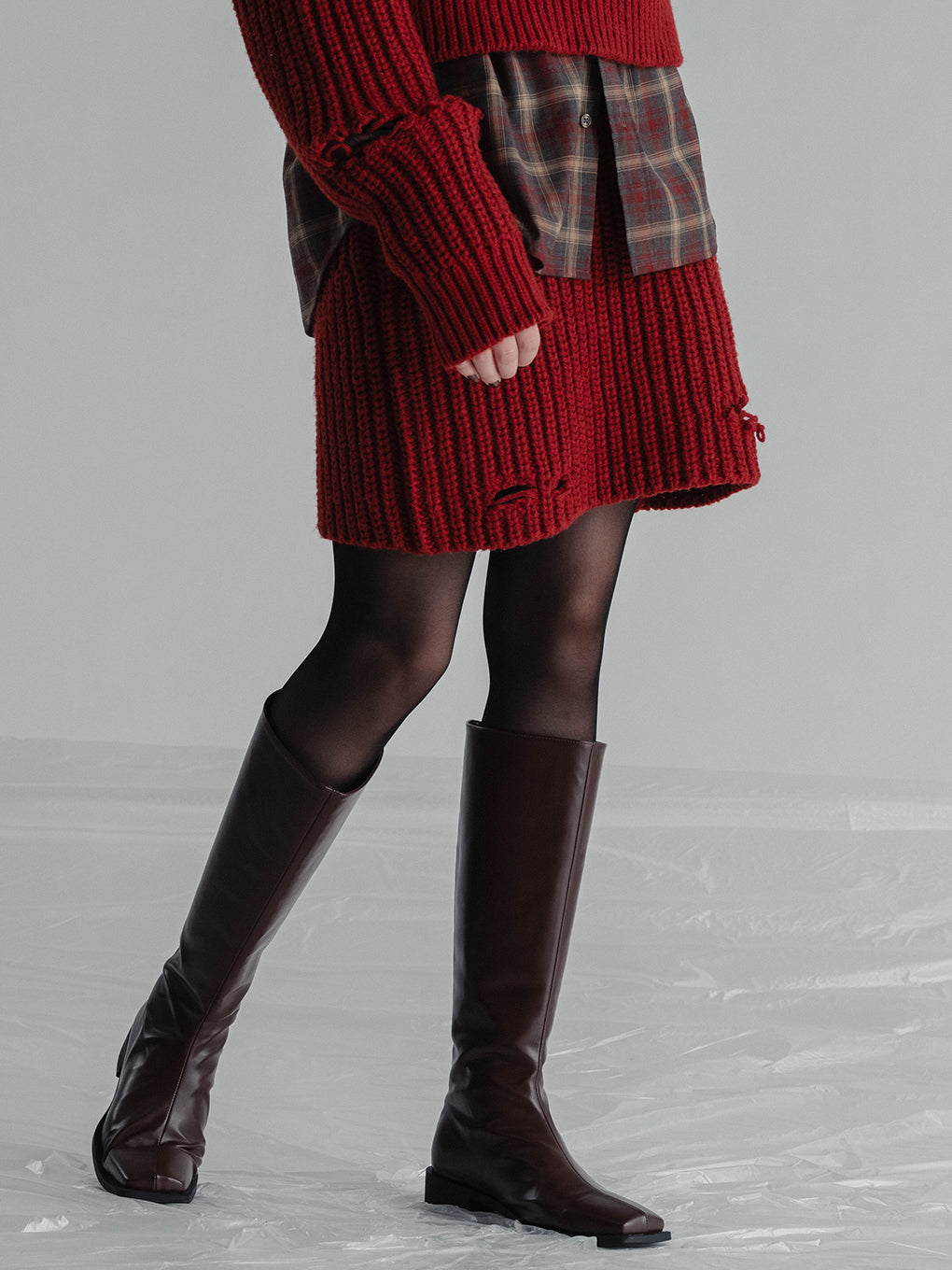 BOROBORO KNIT SKIRT