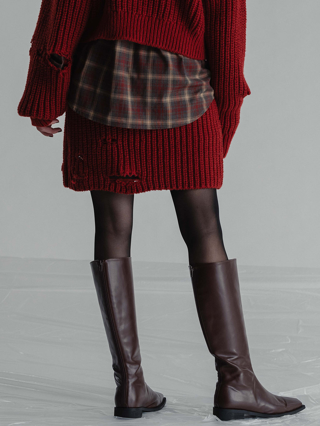 BOROBORO KNIT SKIRT