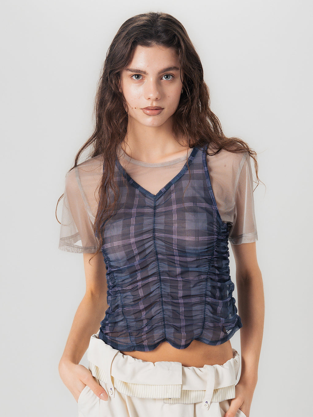 FILMY SHIRRING TOP