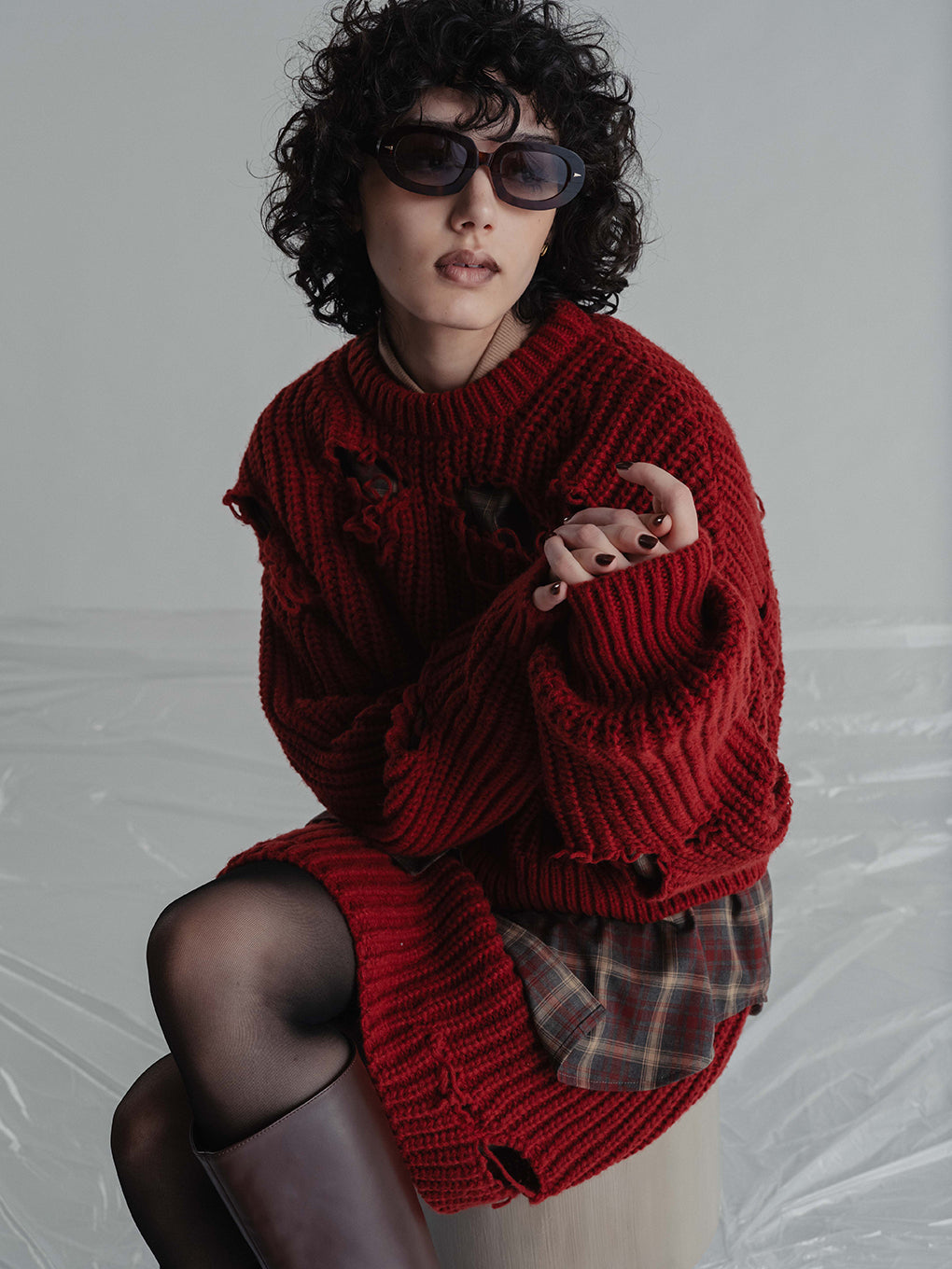 BOROBORO KNIT PULLOVER