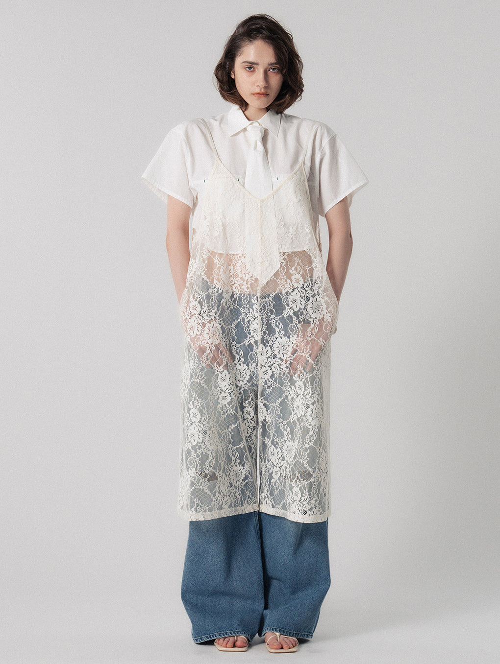 BtoF LACE CAMI ROMPERS