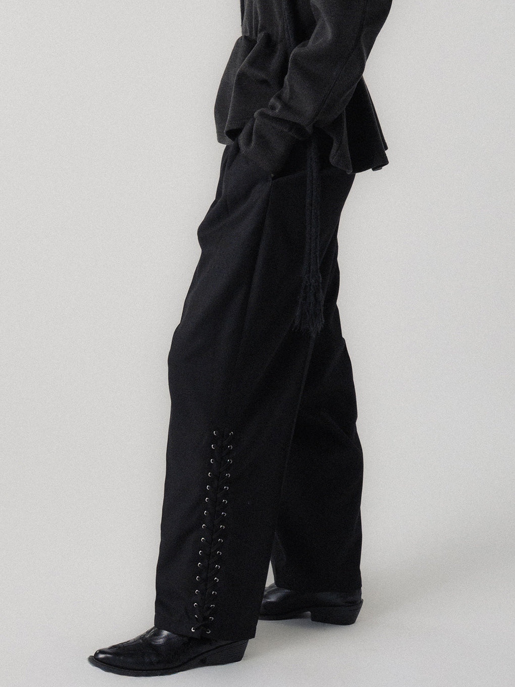 LACE UP BARREL PANTS