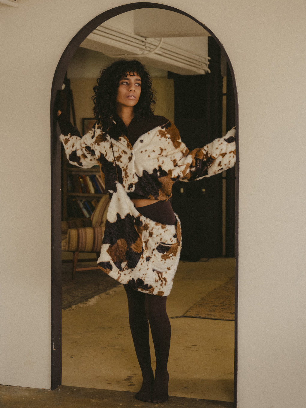 ANIMAL FUR CARDIGAN