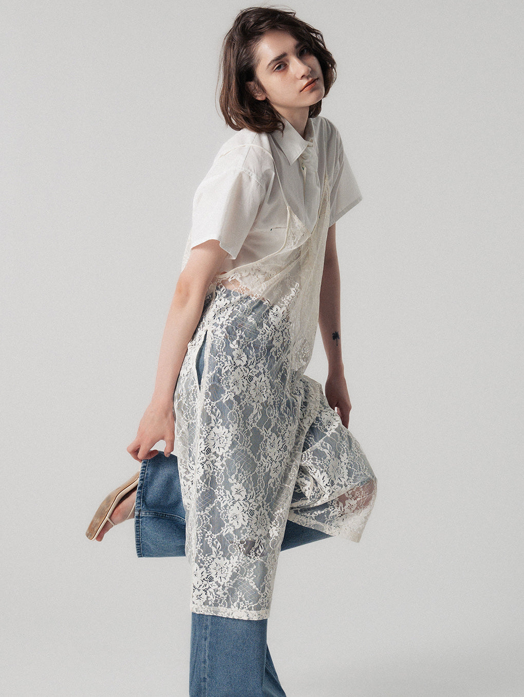 BtoF LACE CAMI ROMPERS