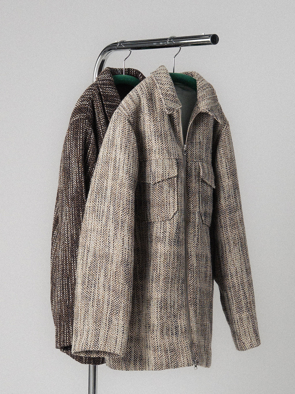 TWEED PADDED JACKET