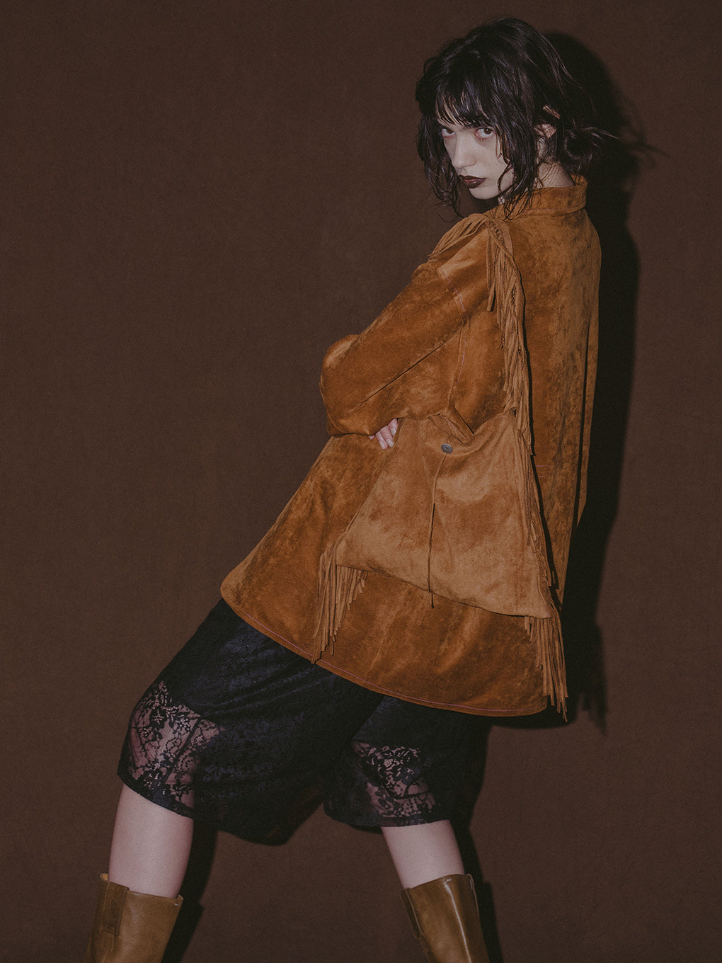 SYNTHETIC SUEDE SHIRT