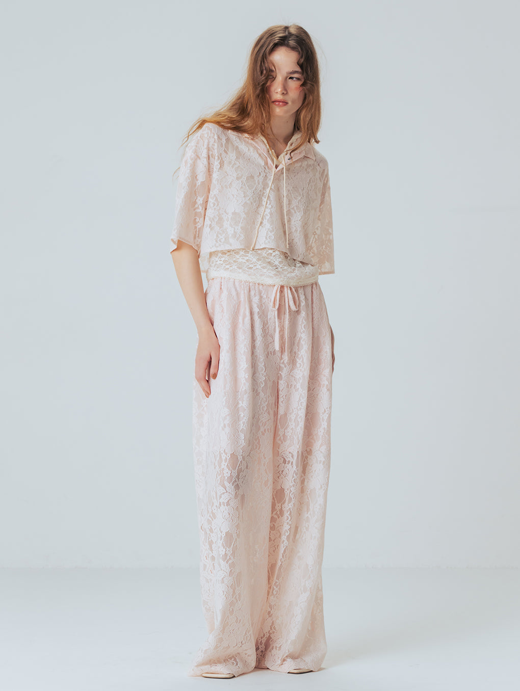 LACE WIDE PANTS