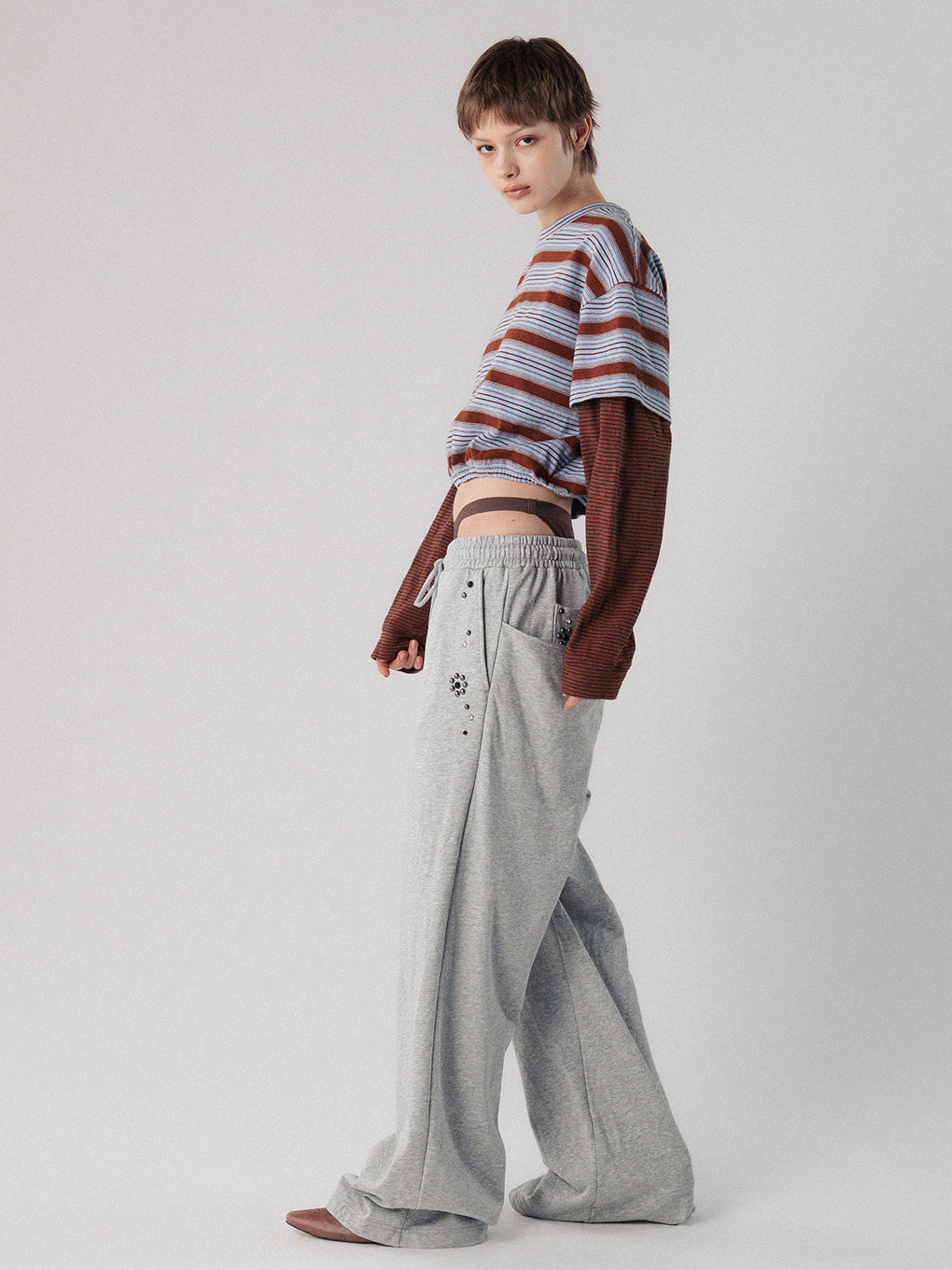 LAYERED BORDER LS TEE