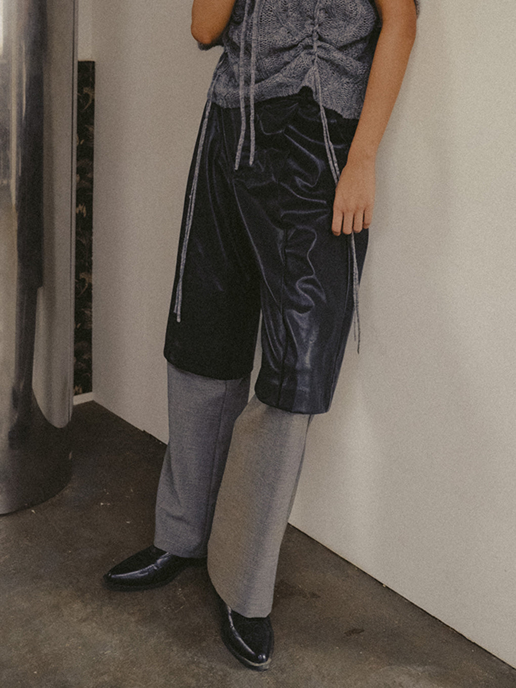 HALF LAYERED PANTS