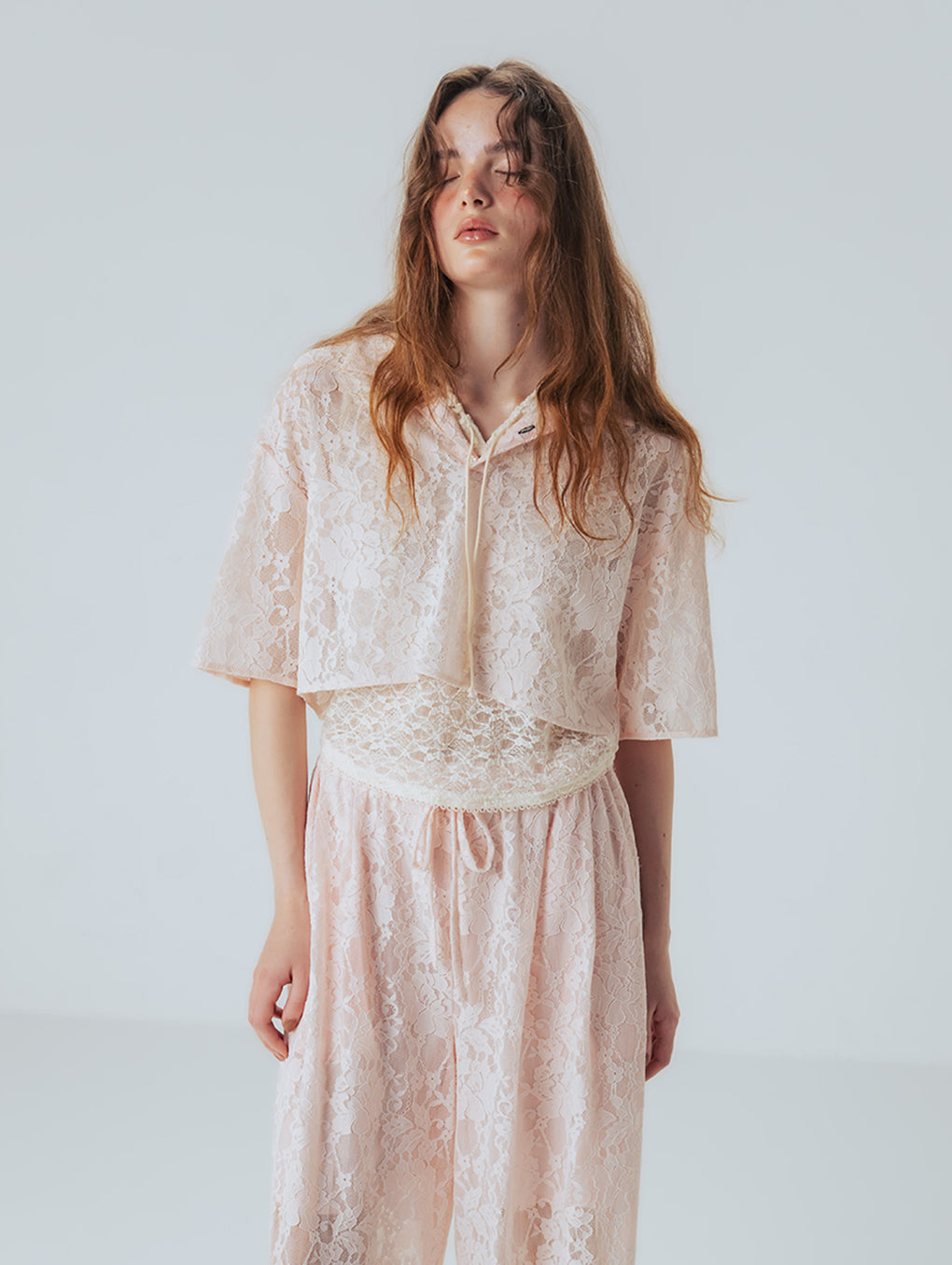 レディース LACE POLO SHIRT ElCHELE