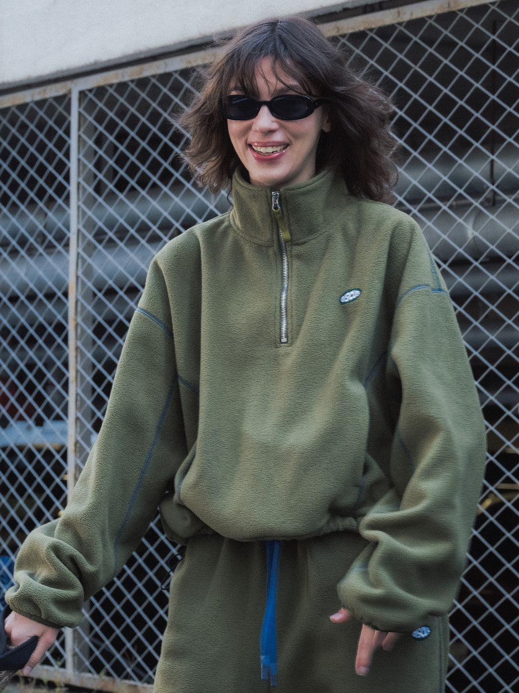 トップス ELCHELE DISCUSFRENCHTERRYHALFZIPPULLOVER DISCUS FLEECE HALF ZIP PULLOVER