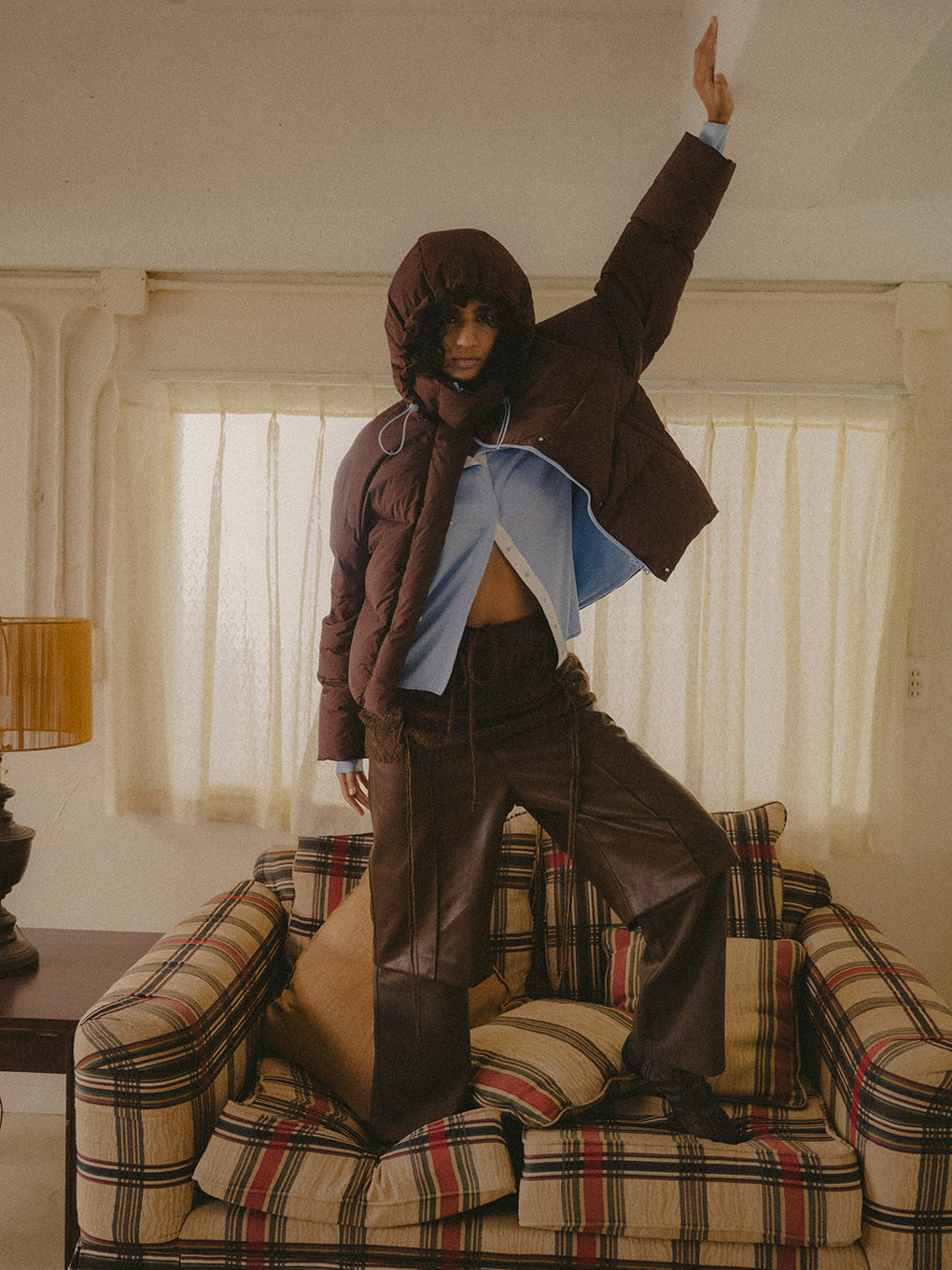HALF LAYERED PANTS