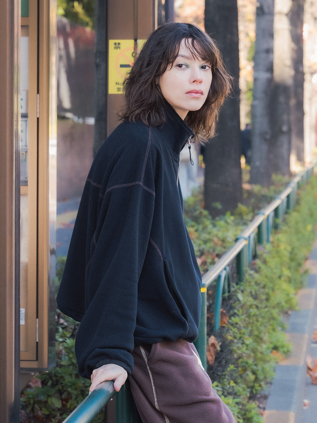 DISCUS FRENCHTERRY HALF ZIP PULLOVER