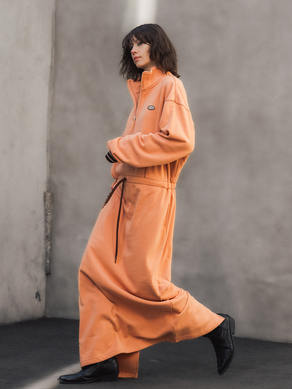 DISCUS FRENCHTERRY HALF ZIP OP