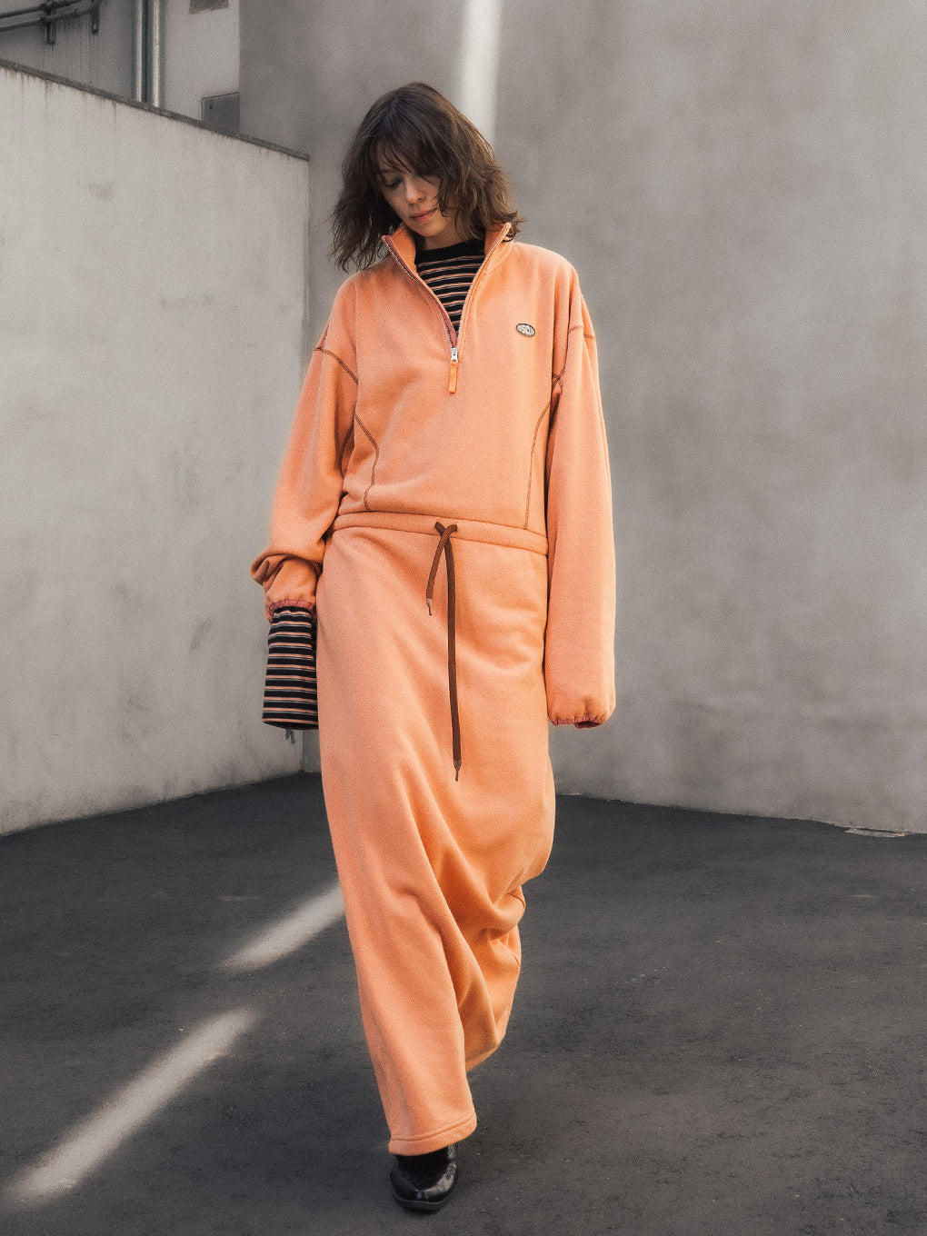 DISCUS FRENCHTERRY HALF ZIP OP