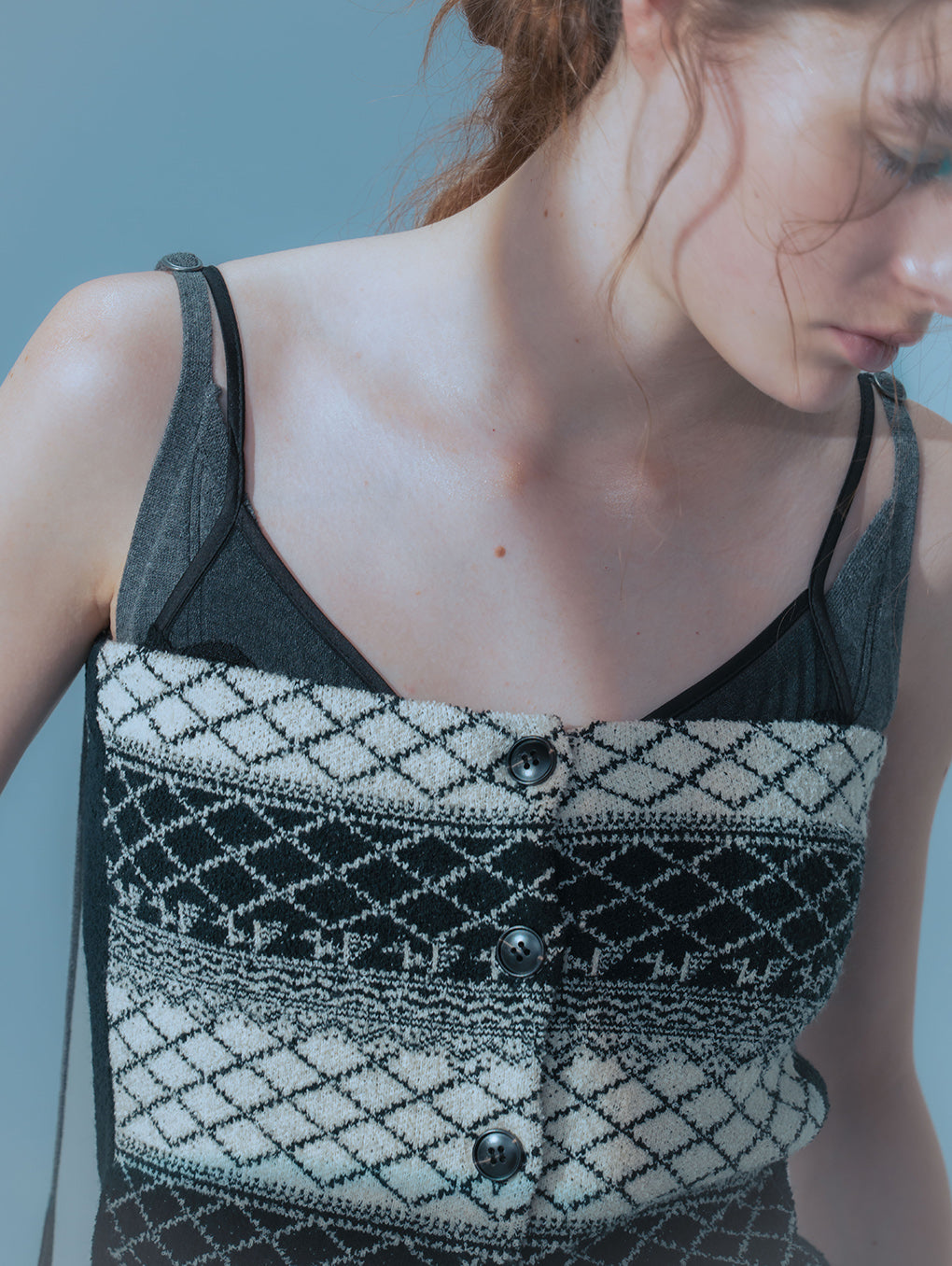 GEOMETRIC KNIT CORSET