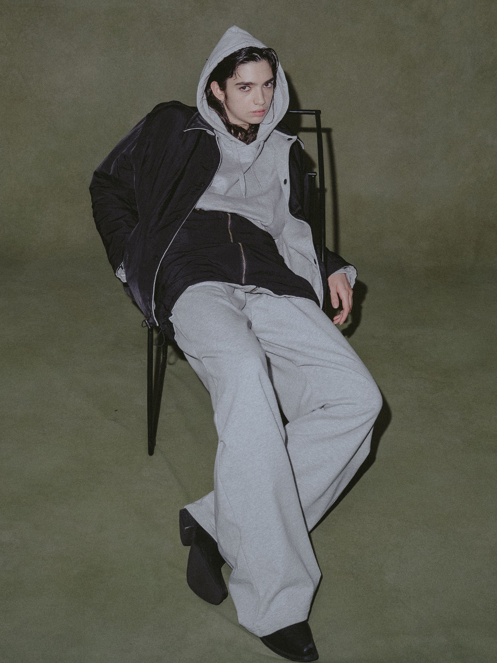 FRENCH TERRY REVERSIBLE COACH JACKET