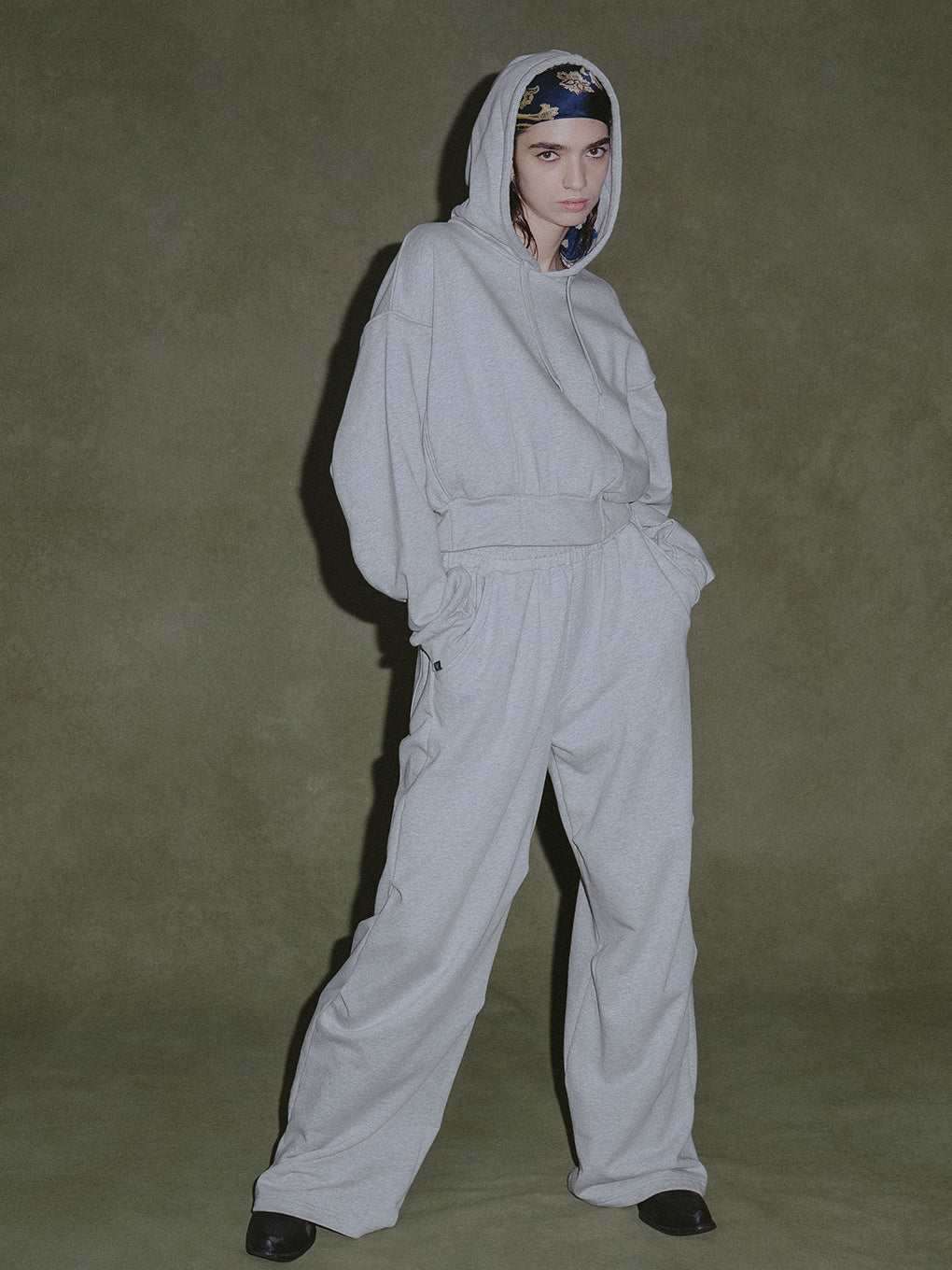 FRENCH TERRY WIDE PANTS