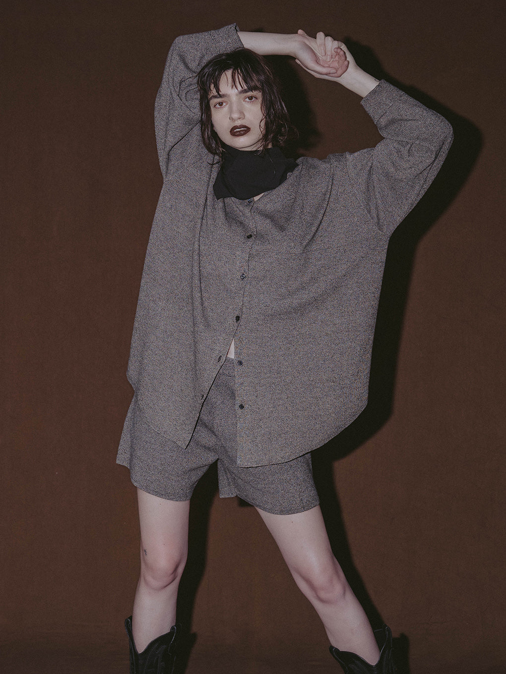 KNIT OVER SHIRT