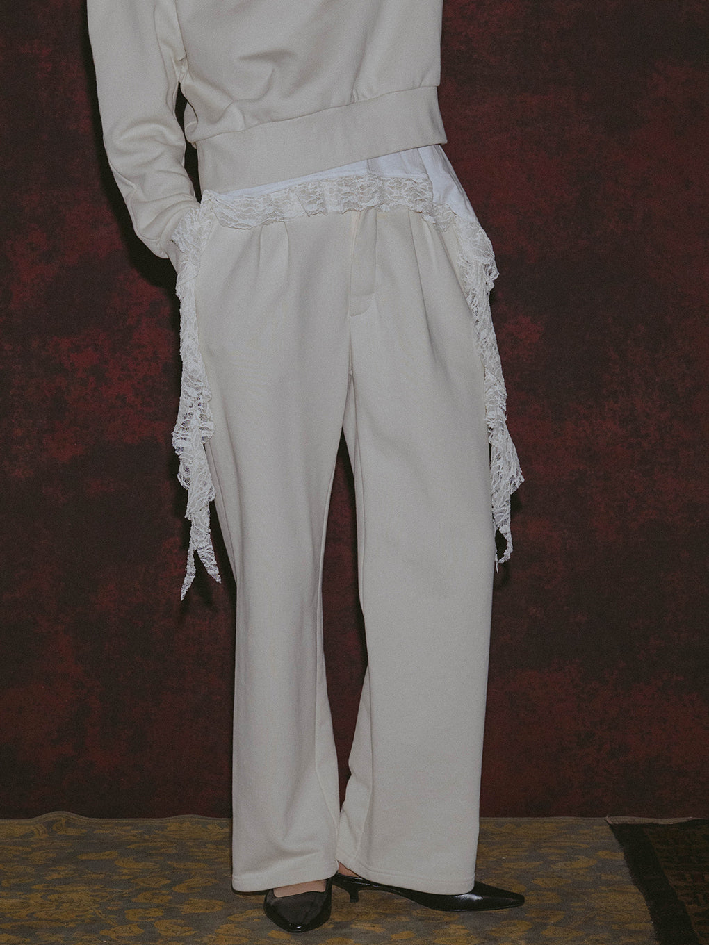 FRENCH TERRY FLARE PANTS