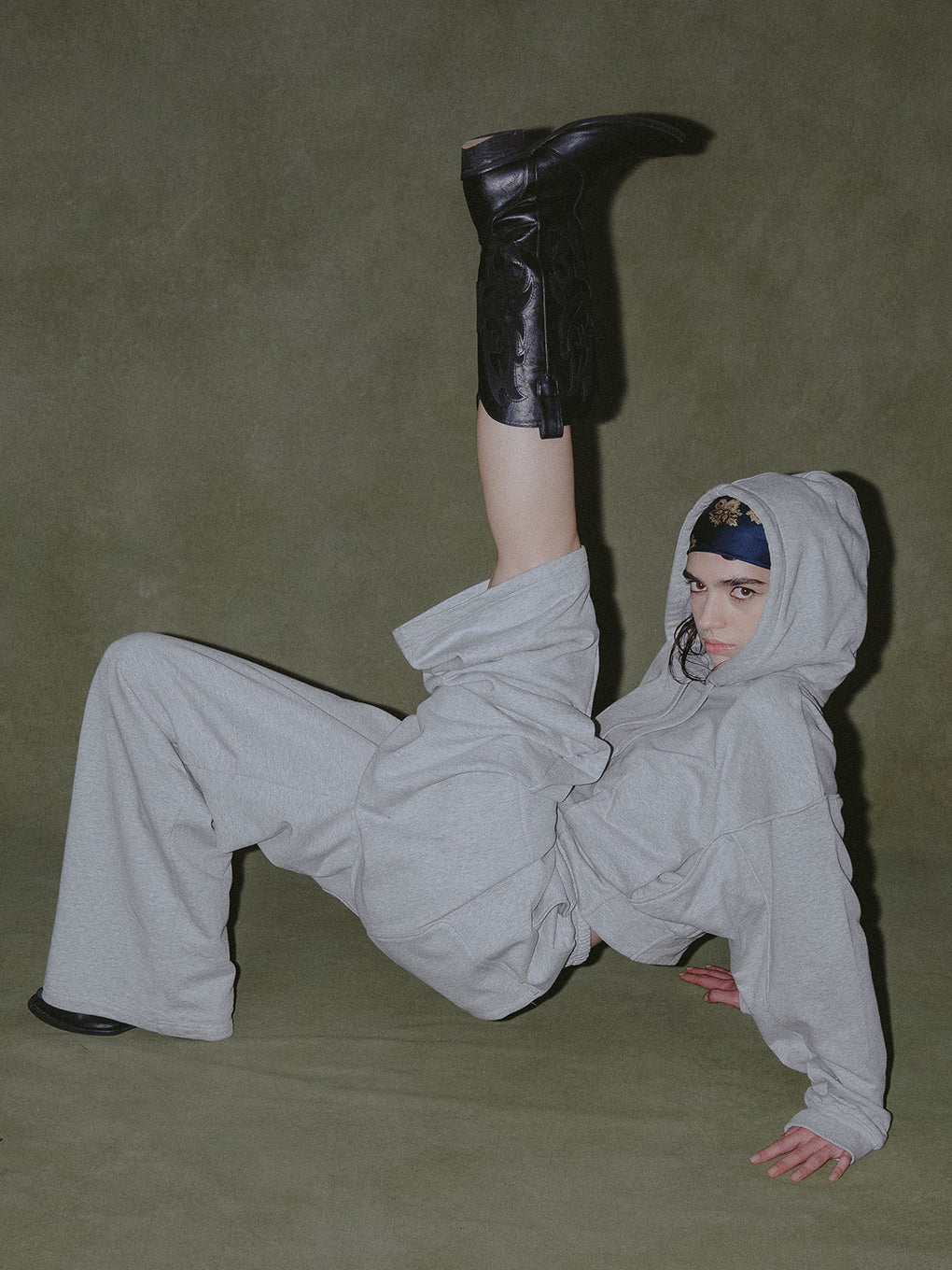 FRENCH TERRY WIDE PANTS